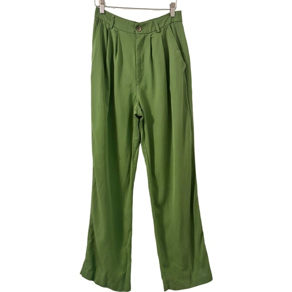 REFORMATION Mason Pant .19 in Green Size 6P - Picture 5 of 10